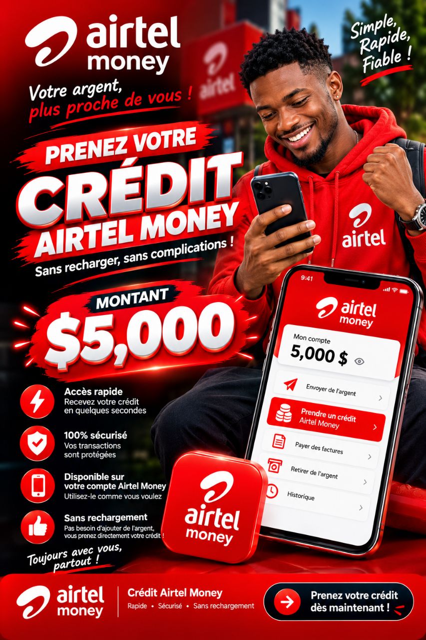 🔴 Crédit Airtel Money